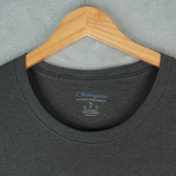 Champion T-Shirt Mens XL Camo Block Gray Green Short Sleeve Graphic Tee New - Picture 3 of 9